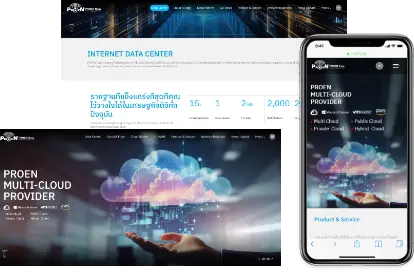 1001click portfolio project ผลงาน website