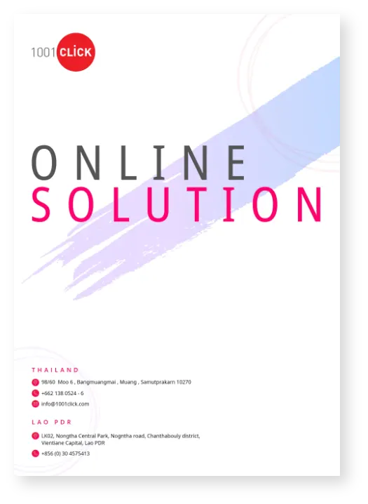1001click portfolio project ผลงาน website
